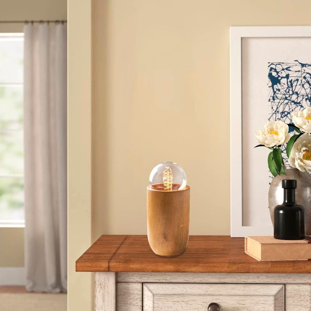 emob Tafellamp Sheen - 10x10x15cm - hout