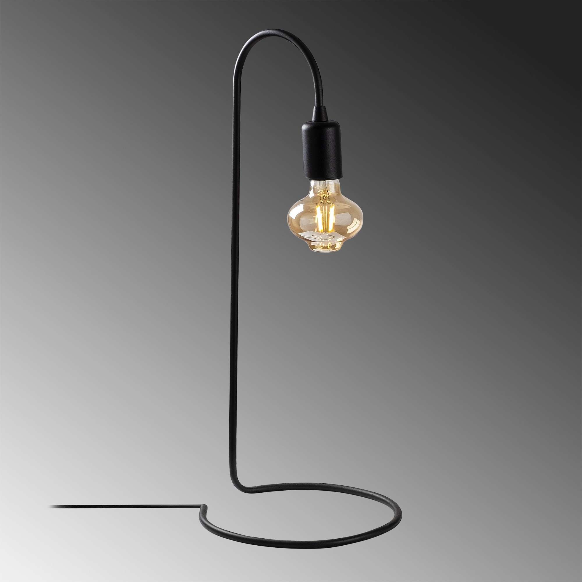 Emob Tafellamp Sheen - 20x27x24cm - Metaal - Zwart