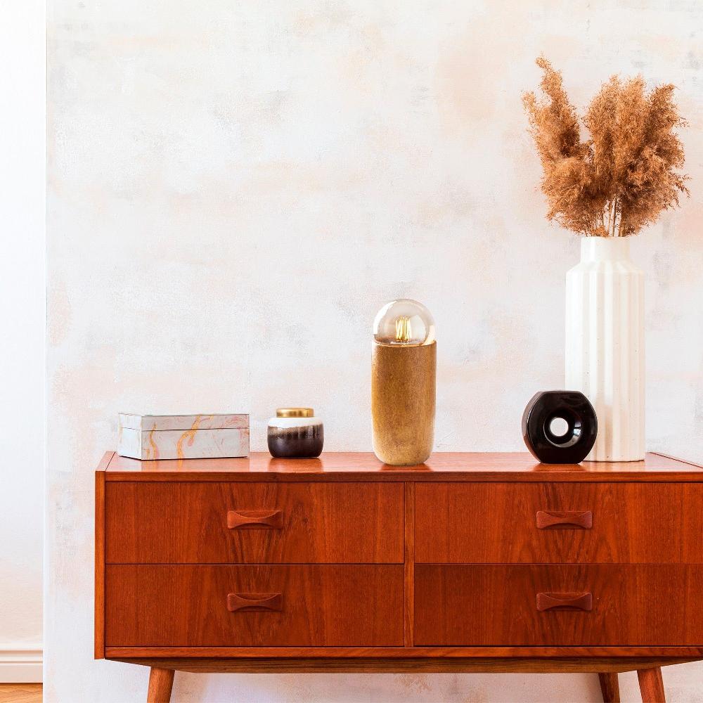 emob Tafellamp Sheen - Ø10x19cm - hout