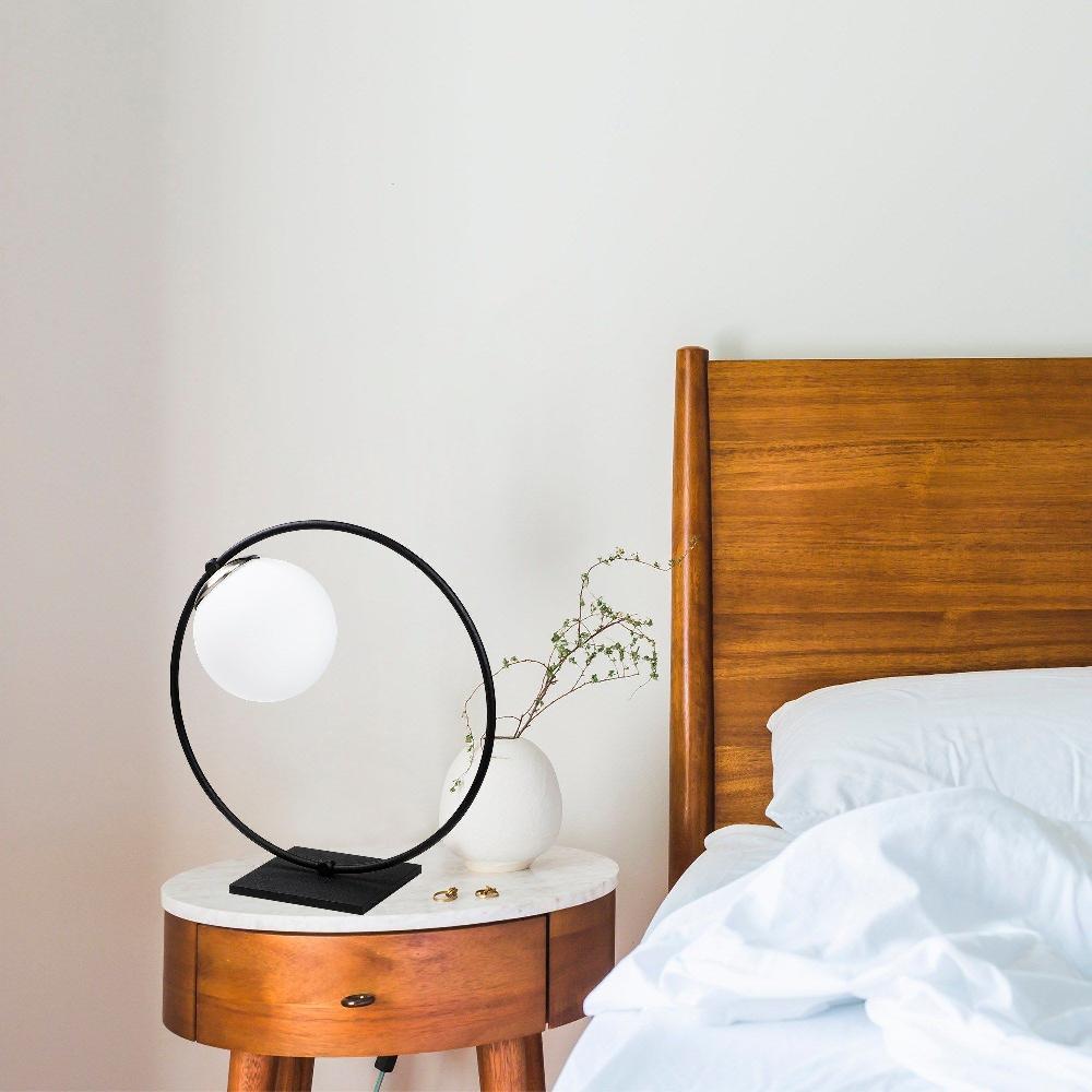 emob Tafellamp Sheen - Ø30x15cm - metaal - zwart