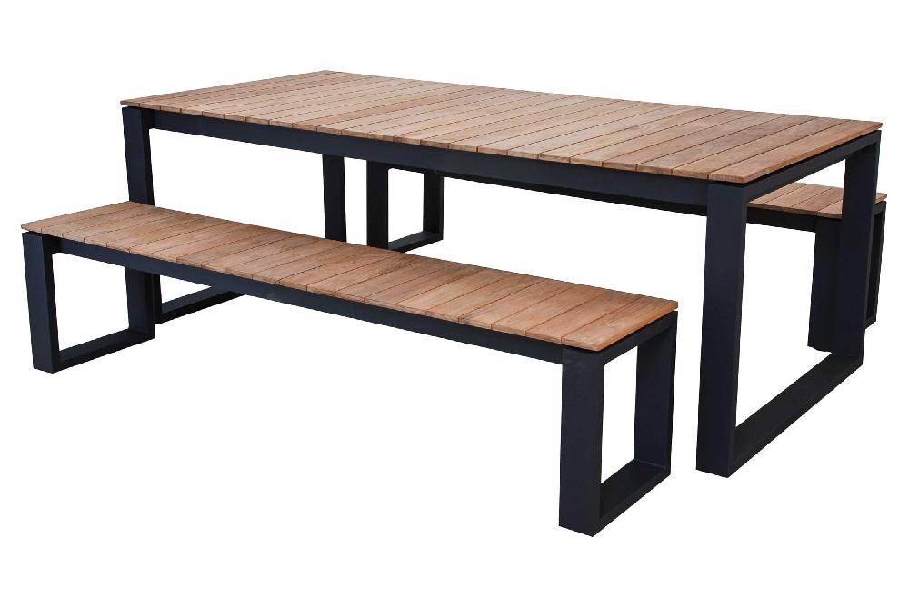 Emob Tuinbank Matisse 195cm - Zwart/teak