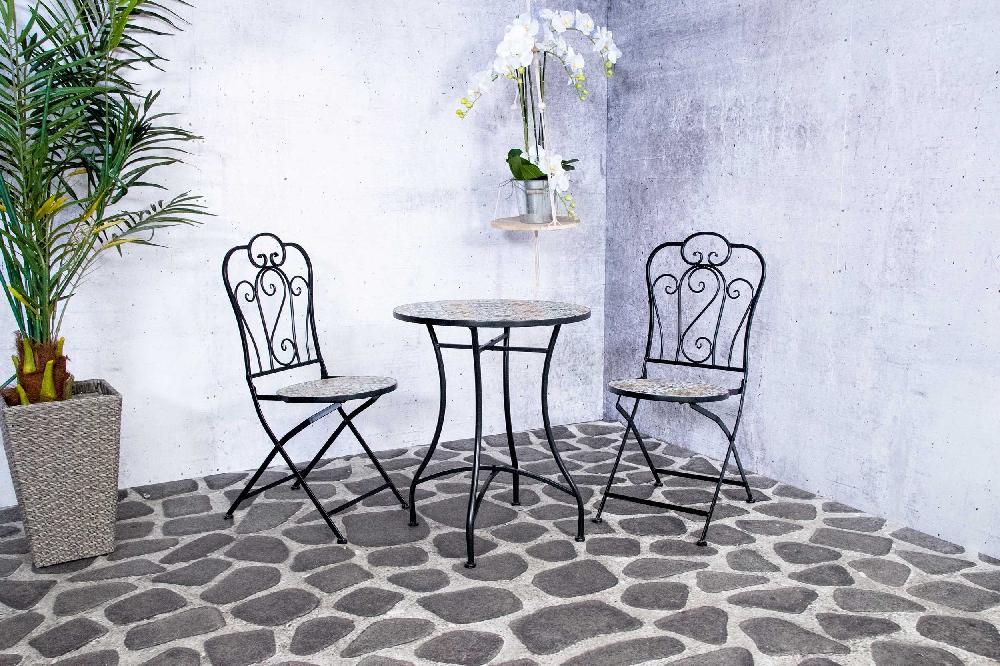 Emob Tuinset Lina- Zwart/mozaïek