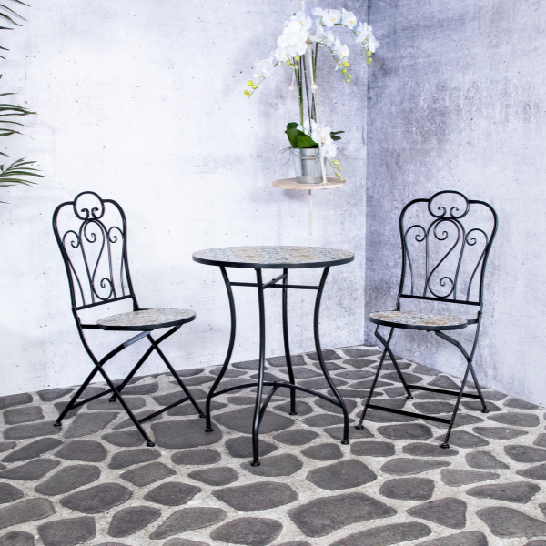 emob Tuinset Lina- zwart/mozaïek