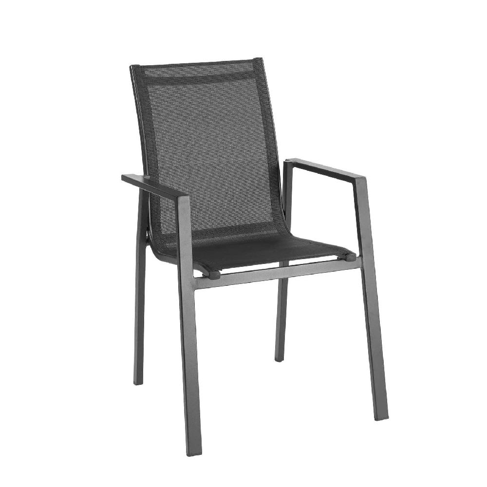 Emob Tuinstoel Perry Aluminium - Zwart