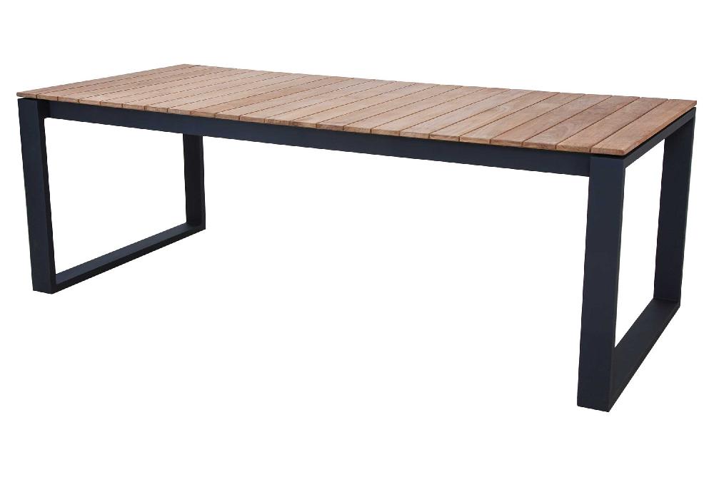 Emob Tuintafel Matisse 220x100 - Zwart/teak