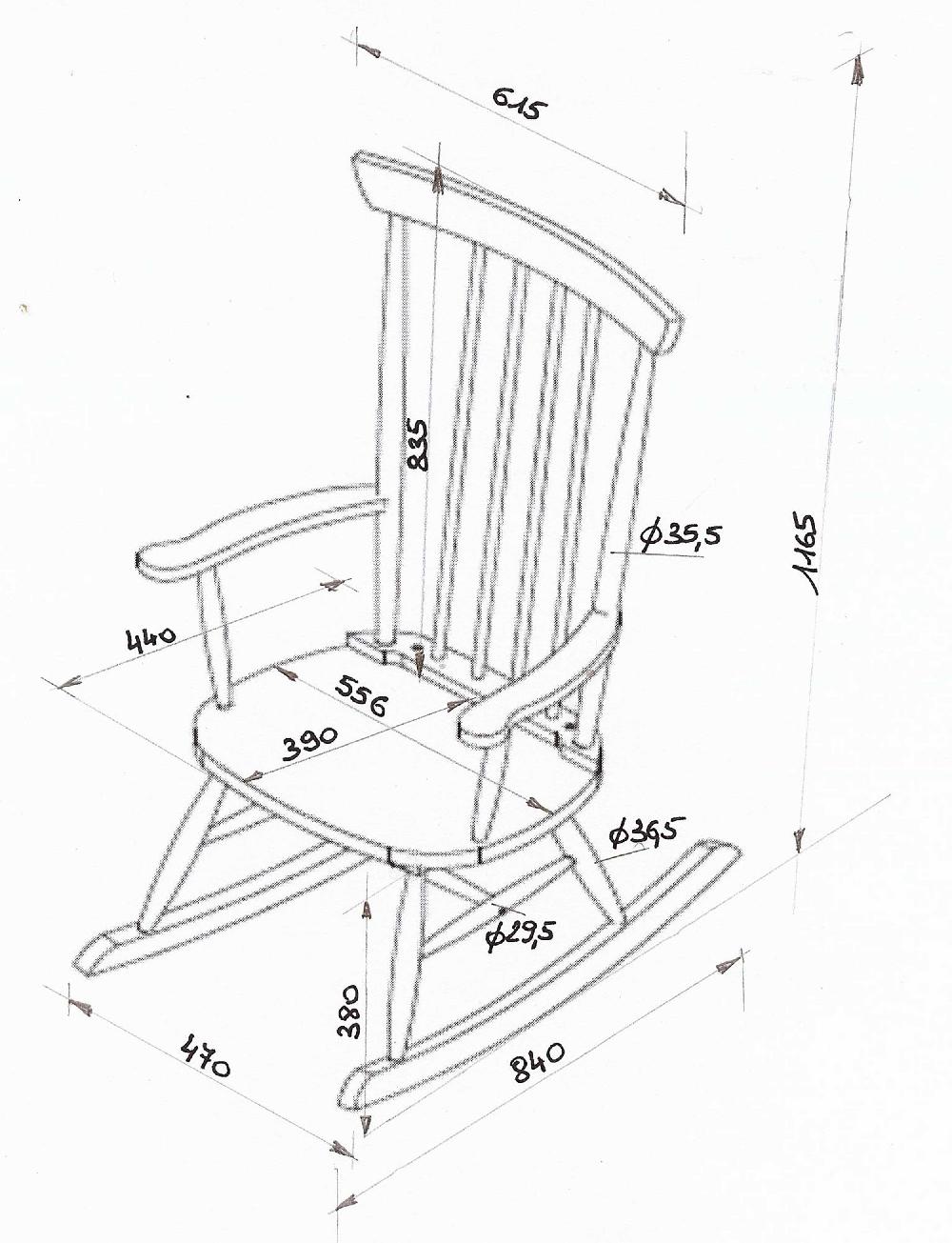 Emob Tweede Kans Schommelstoel Rocky - Grijs