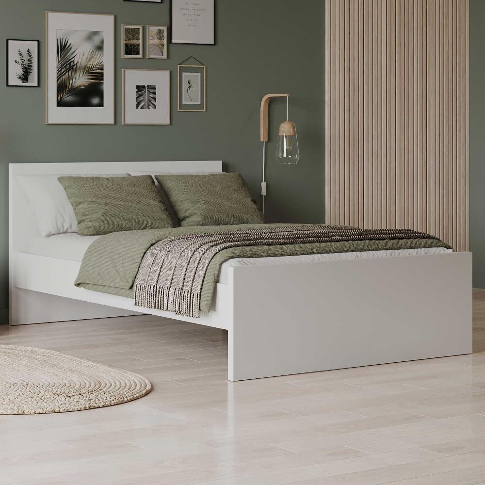 emob Tweepersoonsbed Clyde - 140x190/200cm - wit