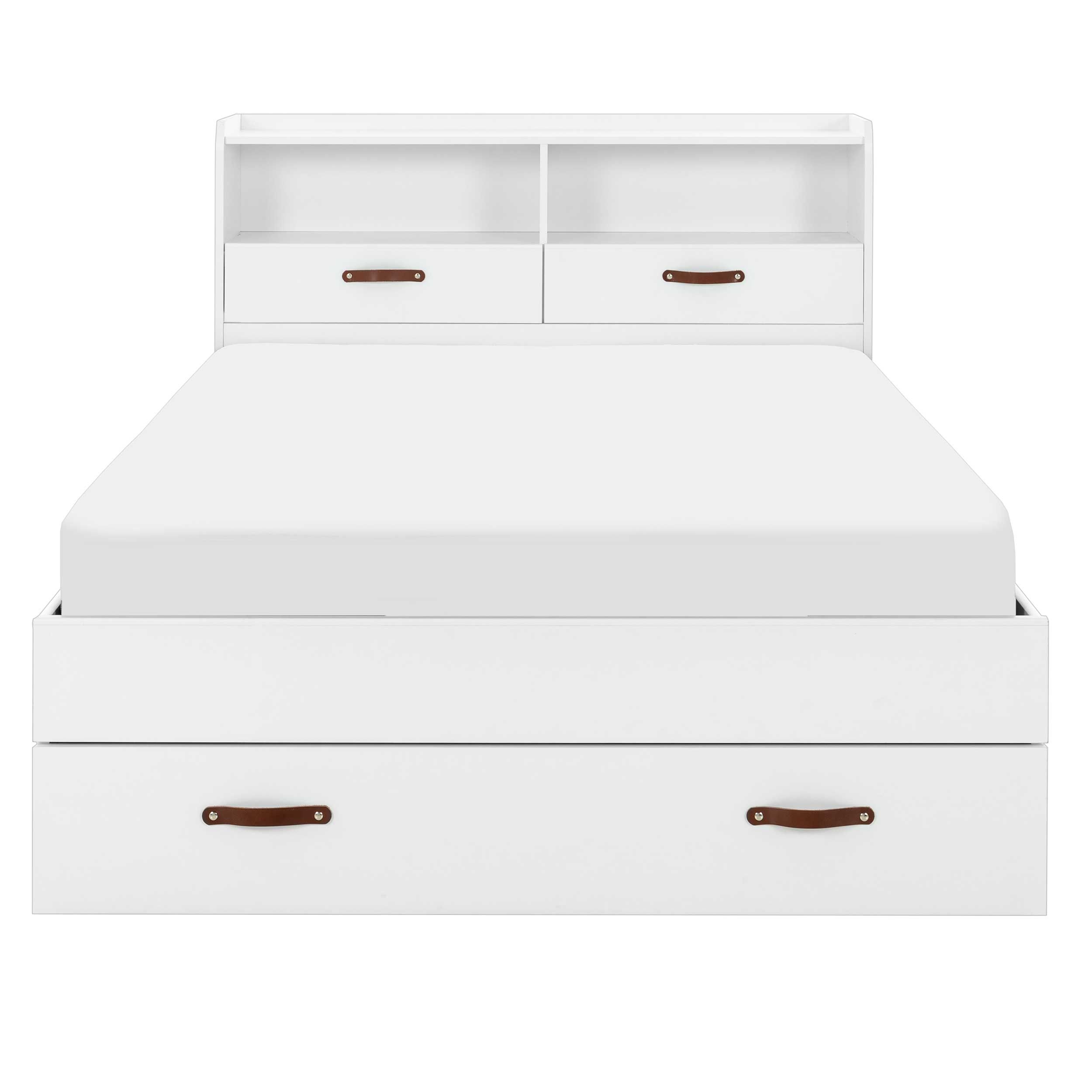 Emob Tweepersoonsbed Sabri 140x190cm 3 Lades - Wit