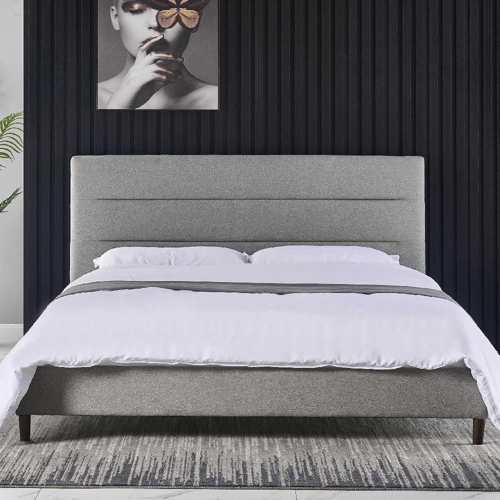 emob Tweepersoonsbed Zulema 180x200 - grijs