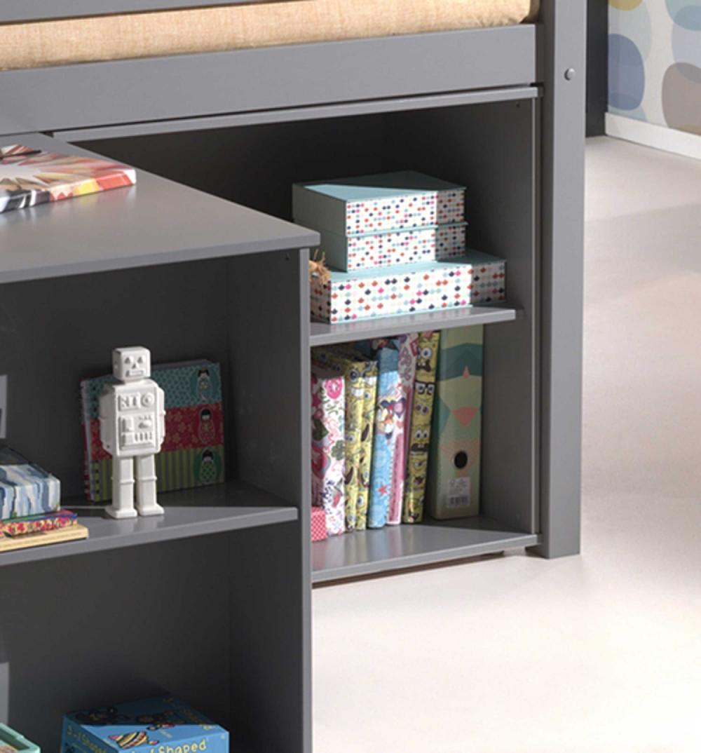 Emob Uitschuifbaar Bureau Charlotte - Grijs