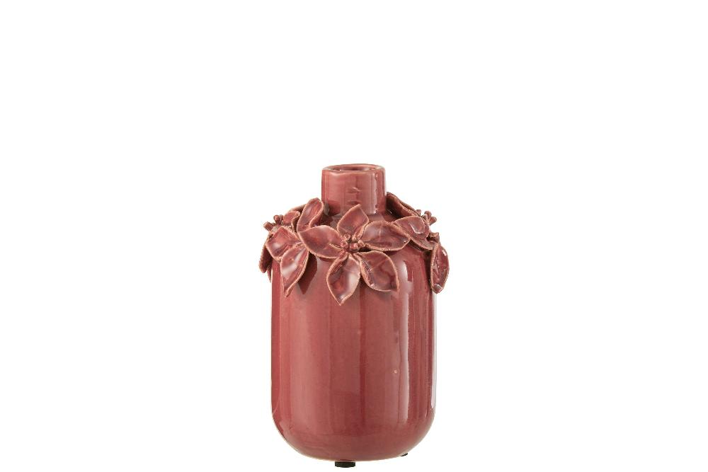 emob Vaas bloem keramiek roze