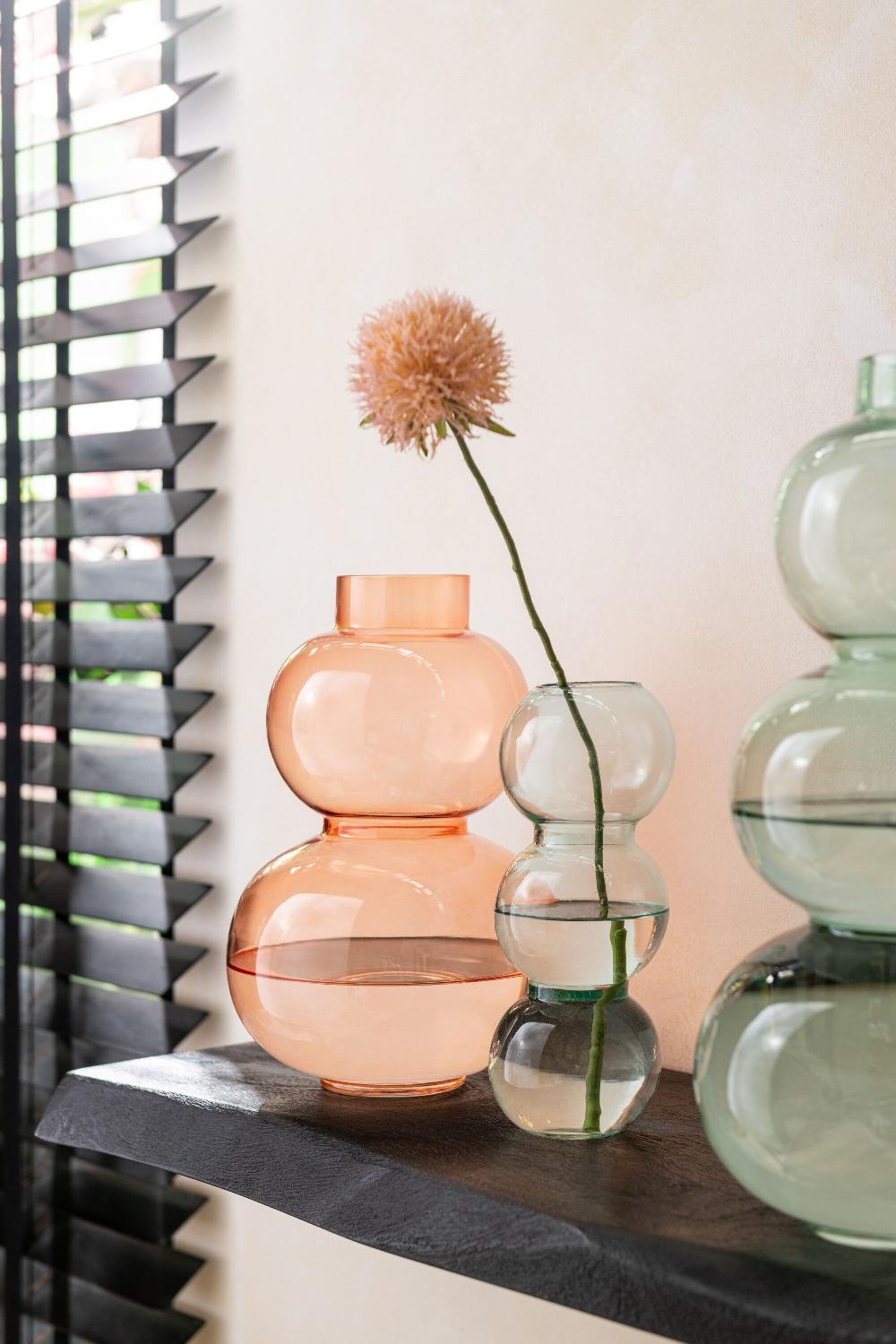 Emob Vaas Bol Glas Oranje Small