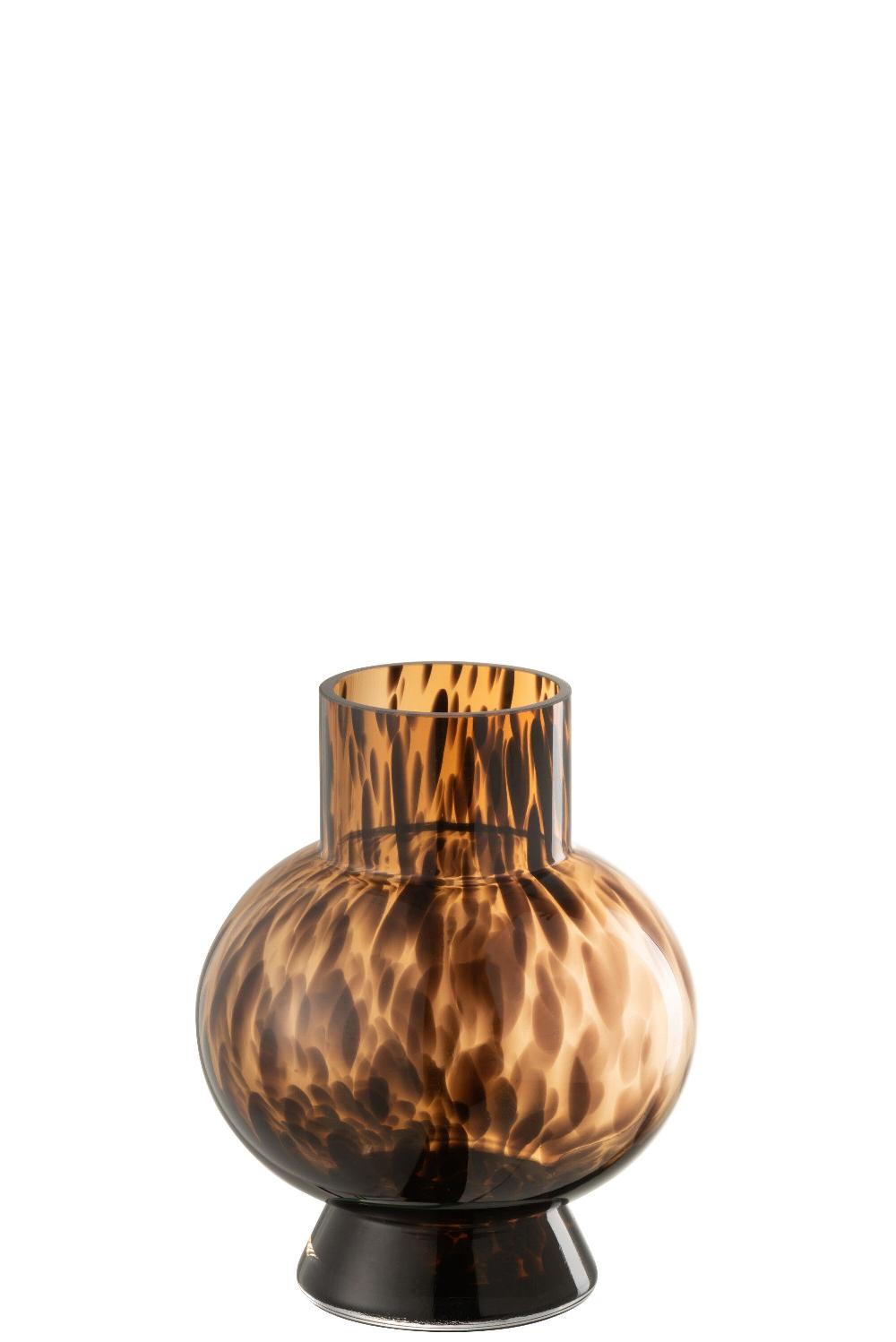 emob Vaas bol stip bruin glas small