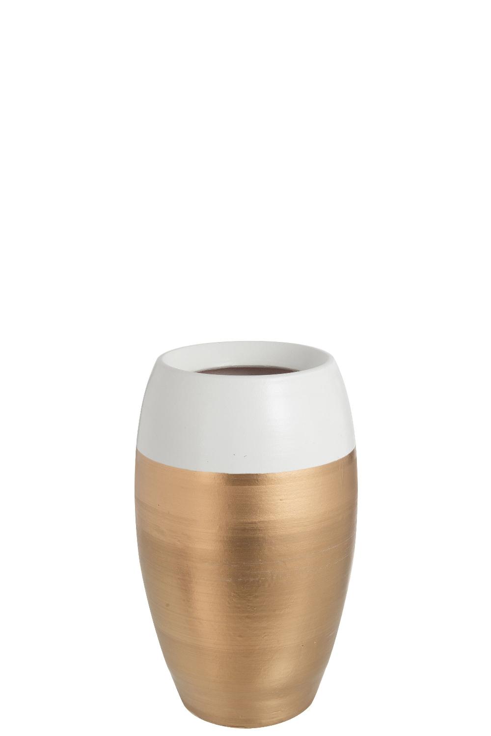 emob Vaas boord terracotta wit/goud large