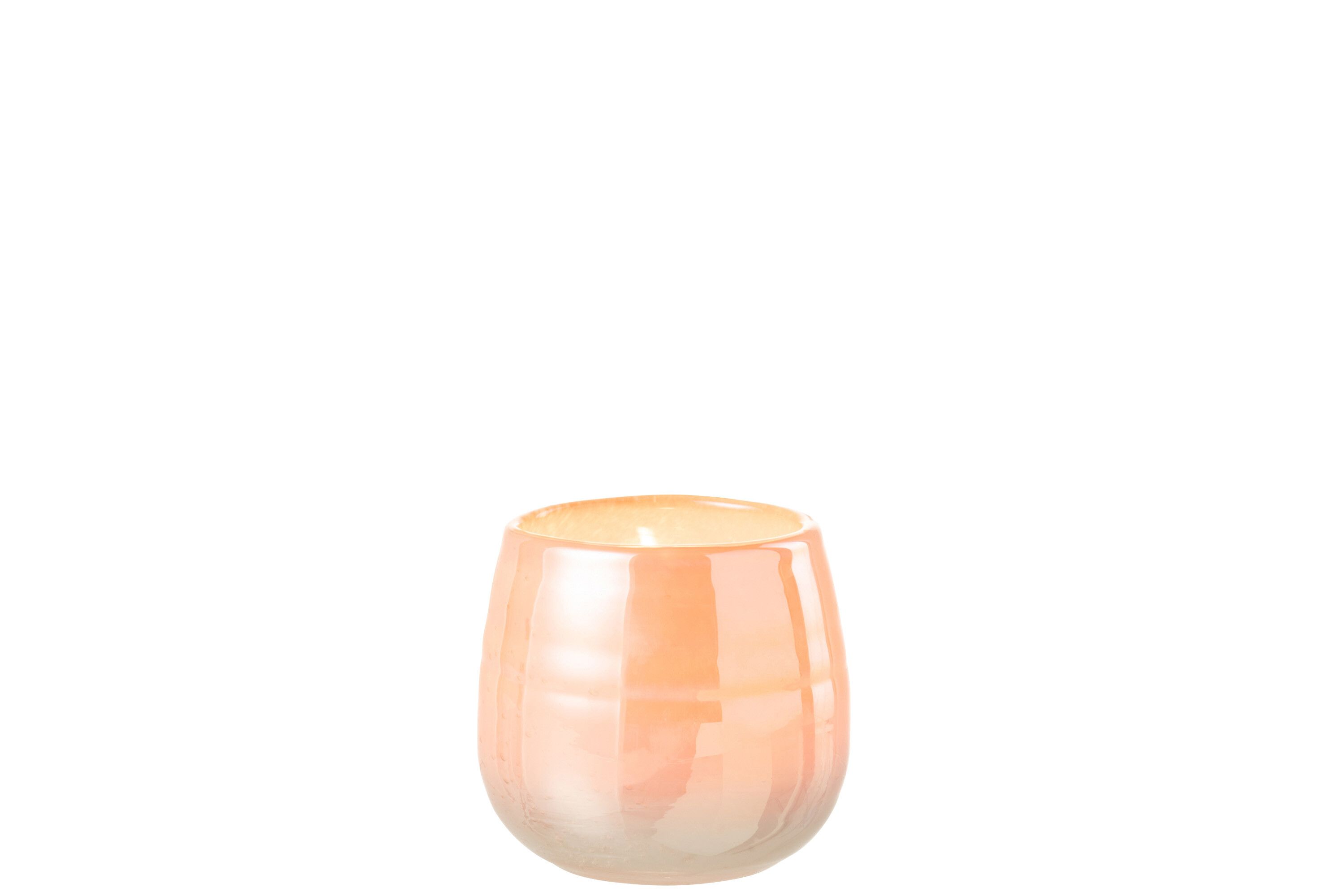 Emob Vaas Juliette Glas Oranje/roze Small