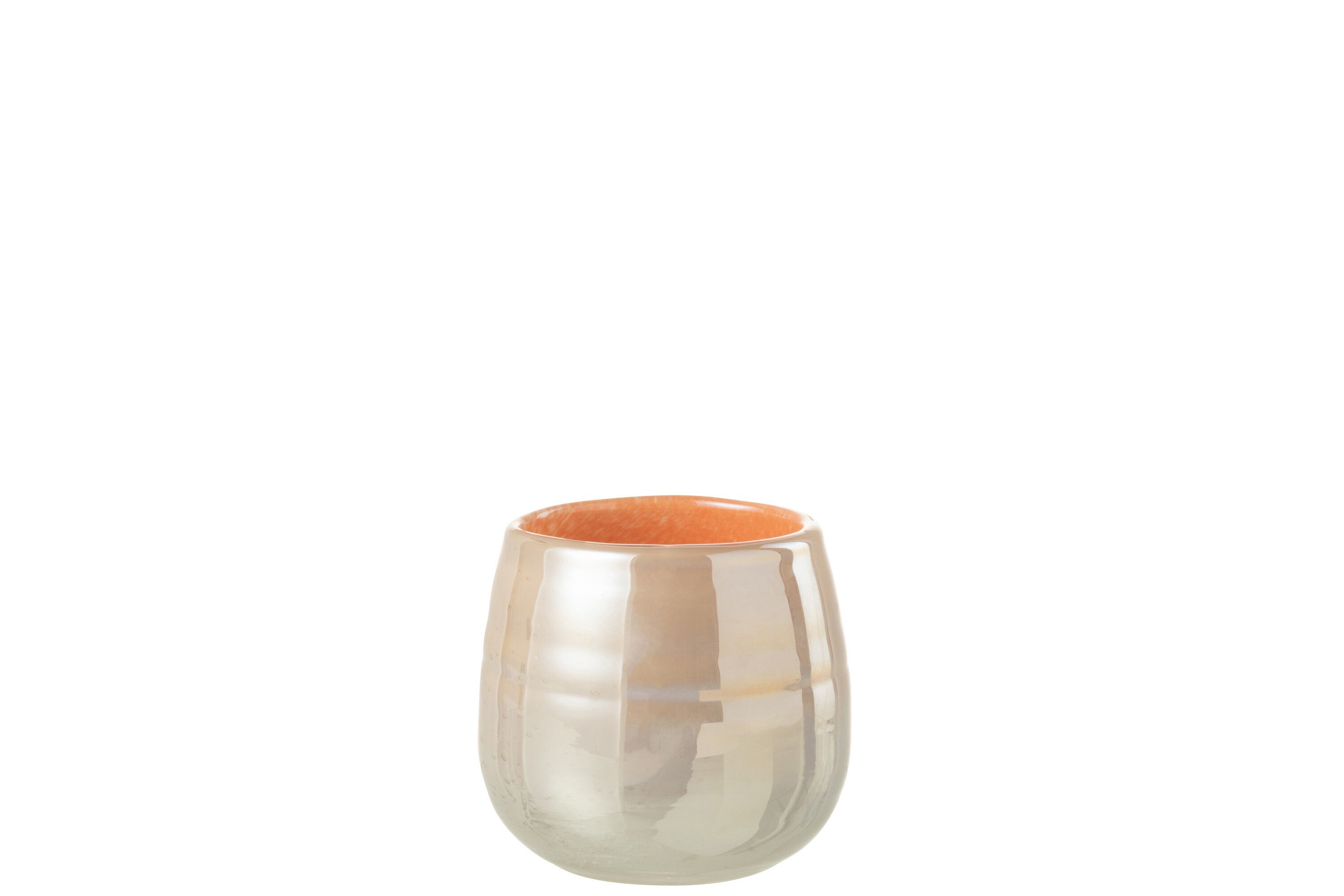 emob Vaas juliette glas oranje/roze small