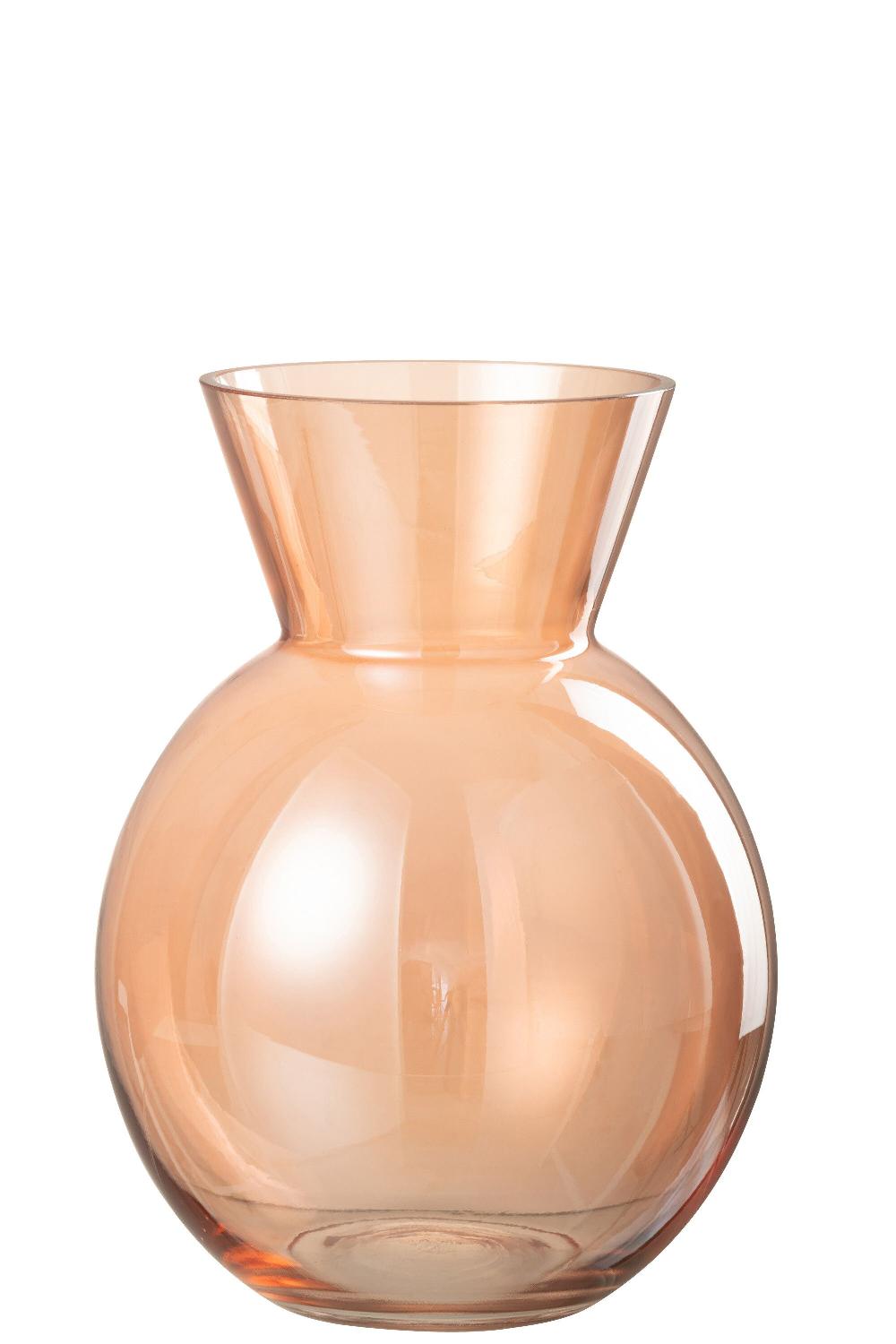 Emob Vaas Lucy Glas Oranje Large