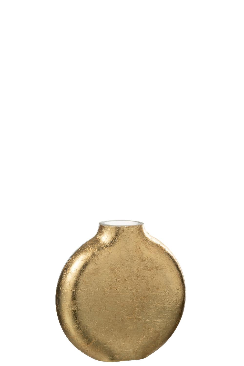 Emob Vaas Miki Glas Transparant/goud Small