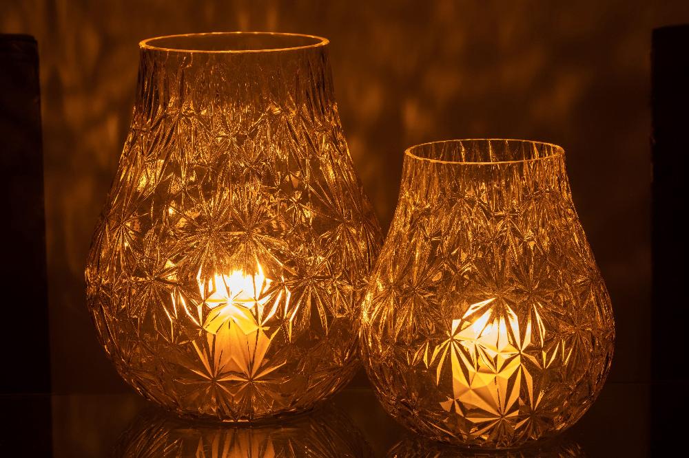 Emob Vaas Nox Geslepen Glas Geel Large