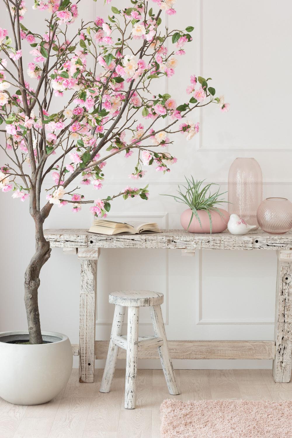 Emob Vaas Ovaal Keramiek Mat Pastel Roze Large