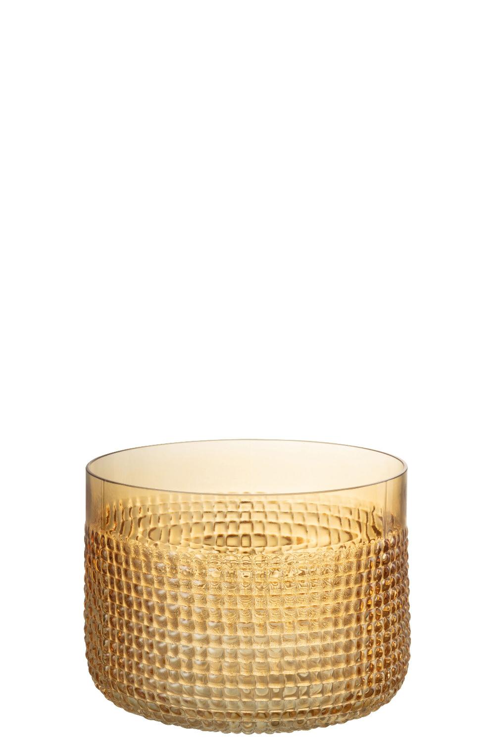 emob Vaas patroon glas oranje large