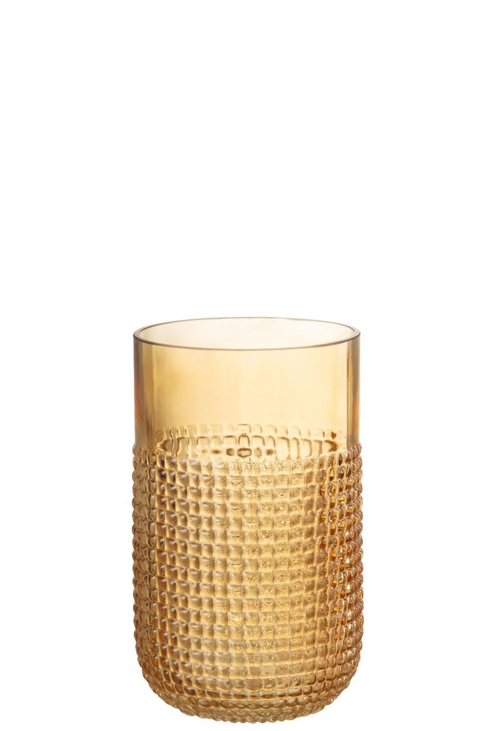 emob Vaas patroon glas oranje small