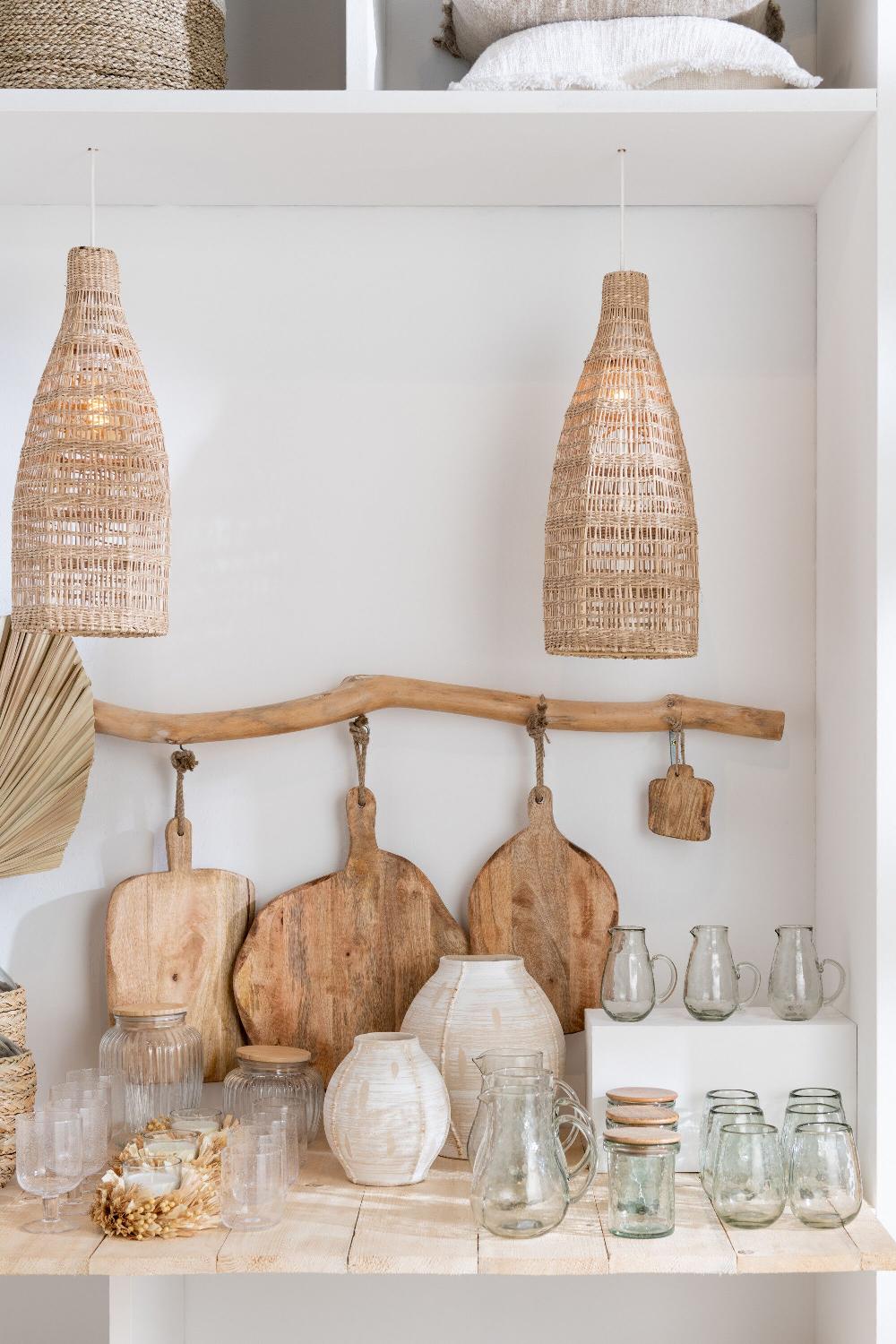 Emob Vaas Rond Steengoed Beige Small