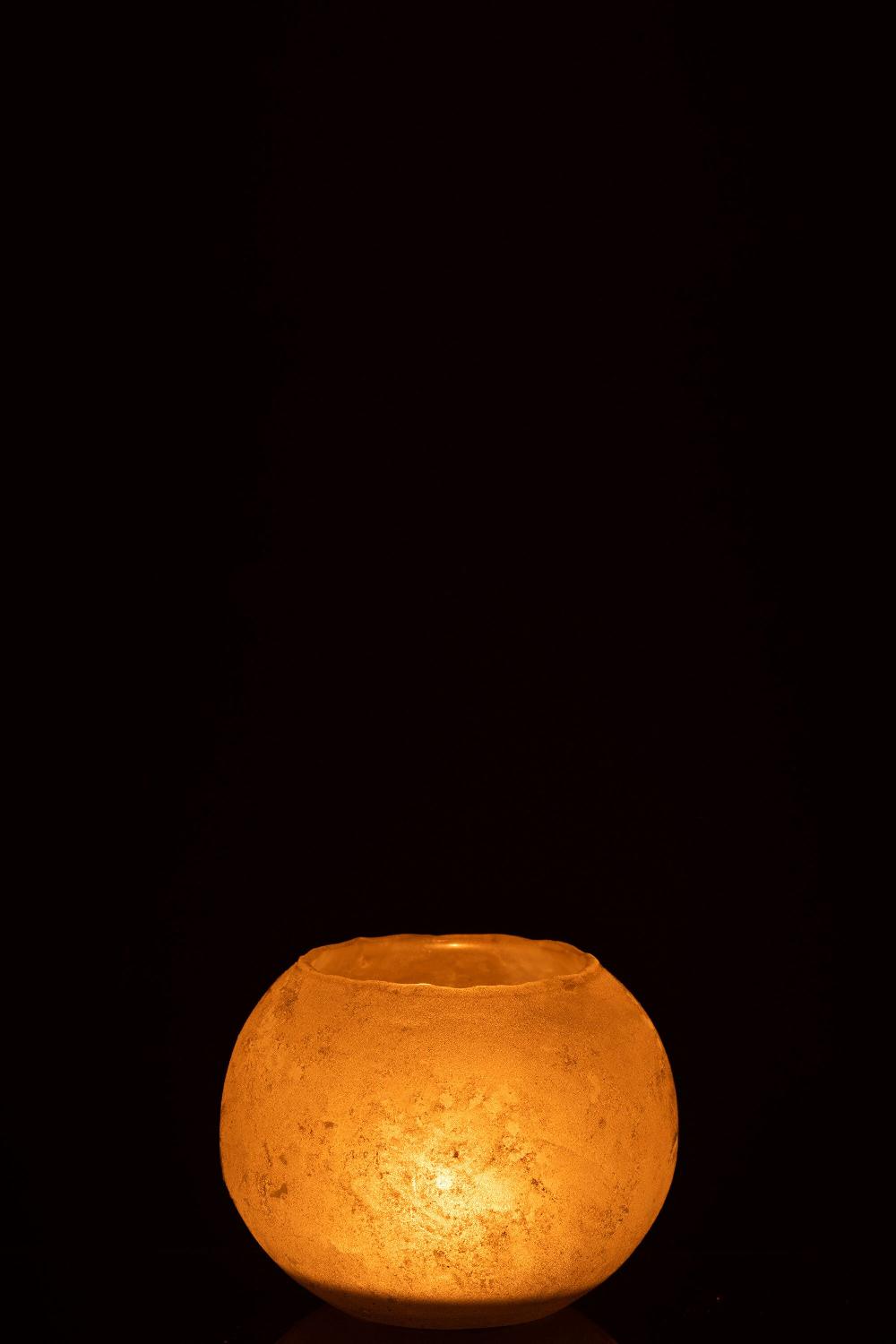 Emob Vaas Soda Rond Glas Goud Small