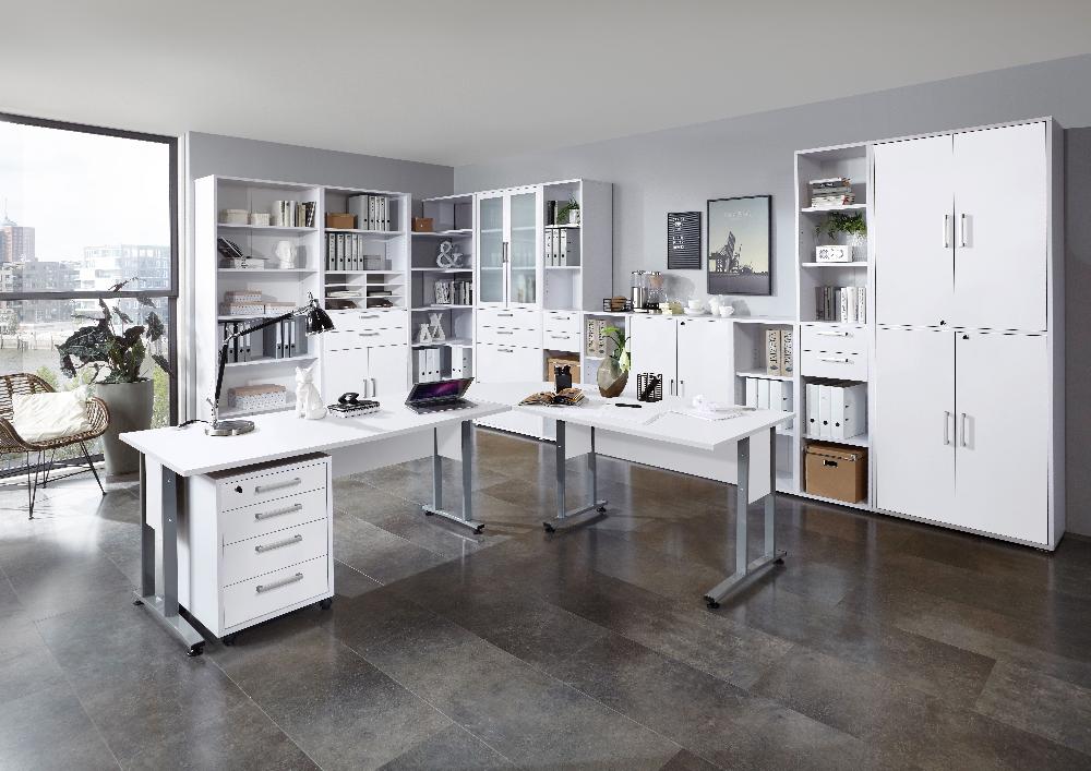 Emob Verbindingsstuk Bureau Gabi - Hoogglans Wit