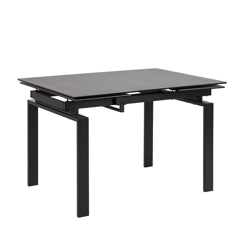 emob Verlengbare eettafel Hunor 120/200x85 - zwart