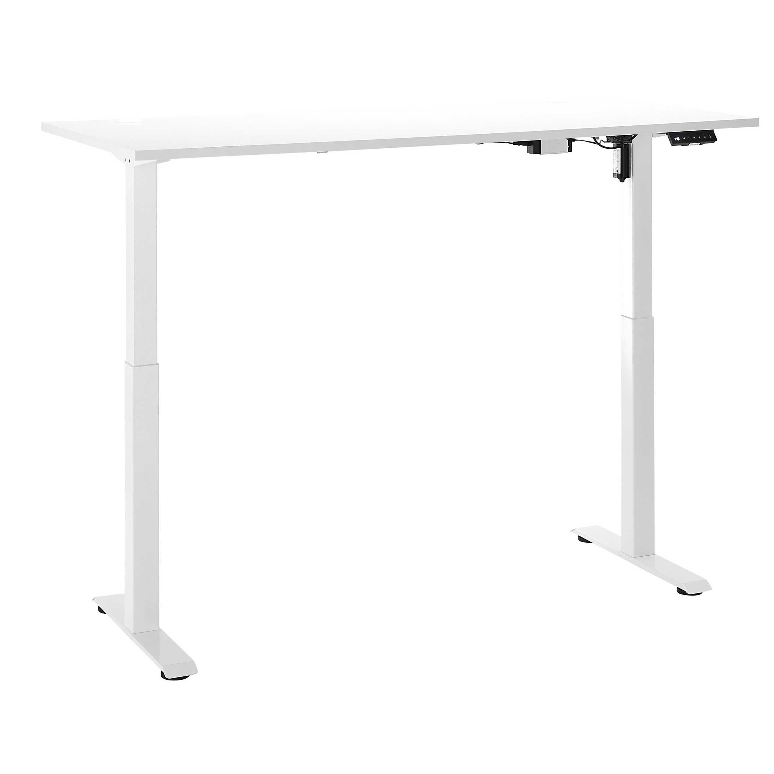 Emob Verstelbare Bureau Ben 160x77x74-117cm - Wit