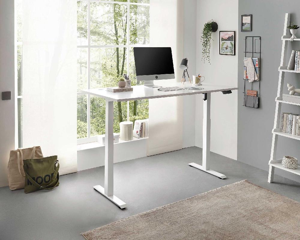 Emob Verstelbare Bureau Ben 160x77x74-117cm - Wit