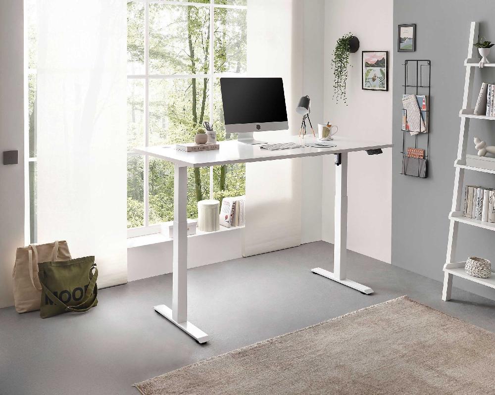 Emob Verstelbare Bureau Ben 160x77x74-117cm - Wit