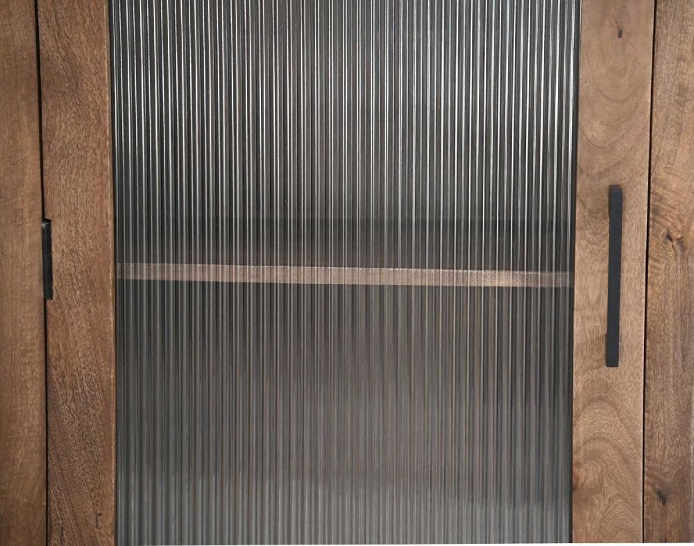 Emob Vitrinekast Elmo - 60x40x180cm - Mangohout