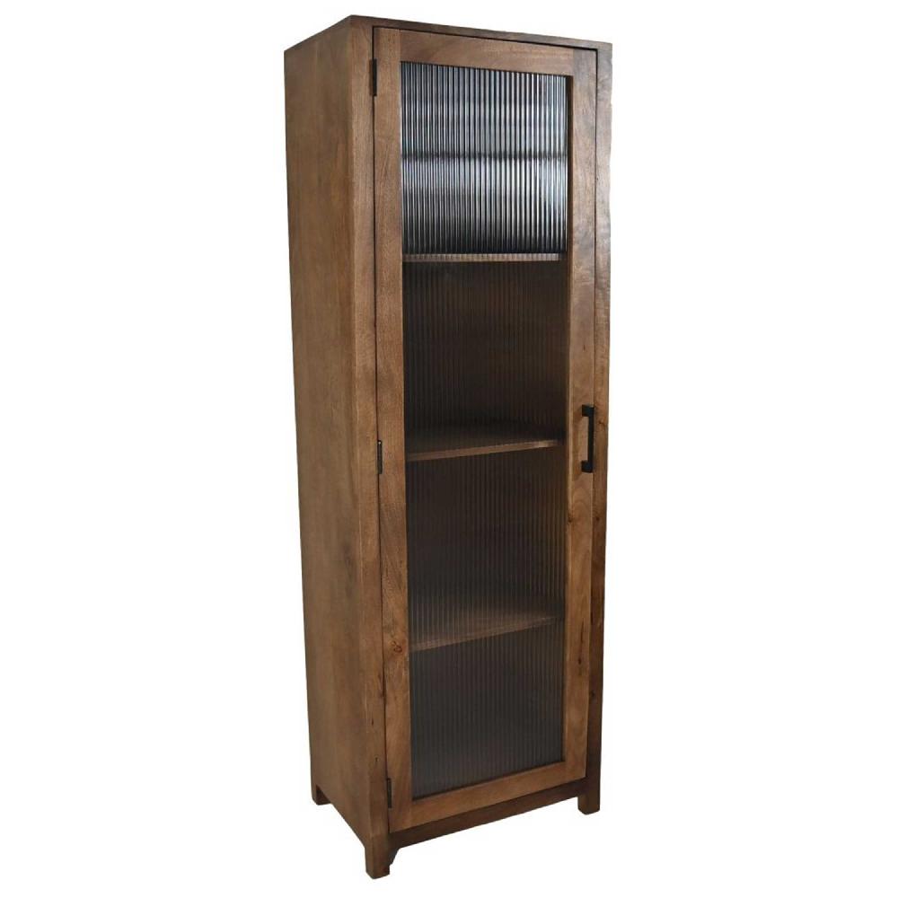 emob Vitrinekast Elmo - 60x40x180cm - mangohout