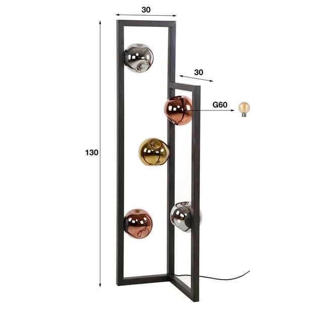 Emob Vloerlamp Lars-Artic Zwart