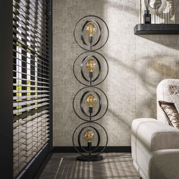 Emob Vloerlamp Vladislav - 40x60x163 Cm - Metaal/zwart