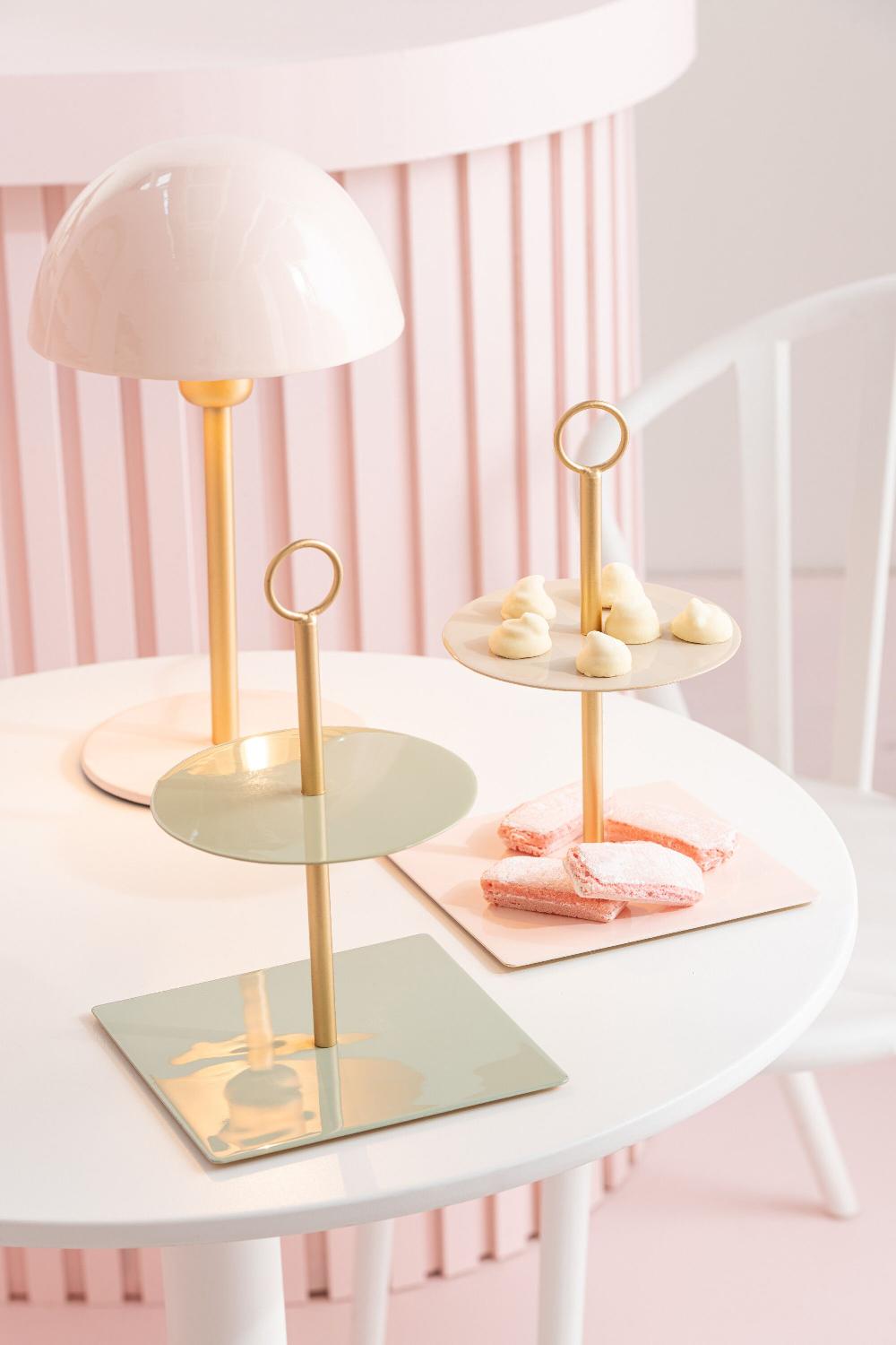 Emob Voedselstand Rond+vierkant Metaal Groen/goud