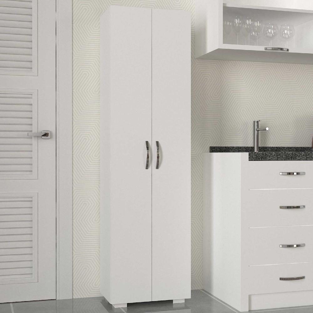 emob Voorraadkast Aibileen - 49x32x173cm - wit