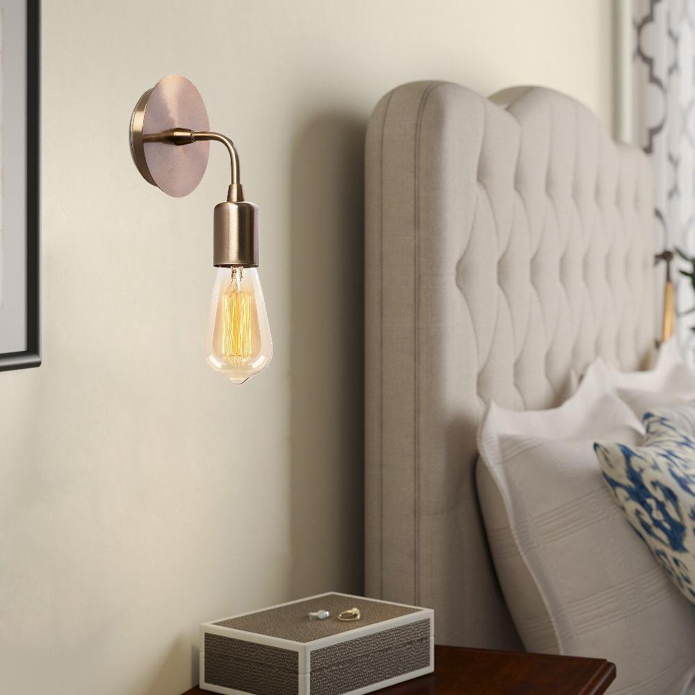 emob Wandlamp Noor - 12x12x20cm - metaal - brons