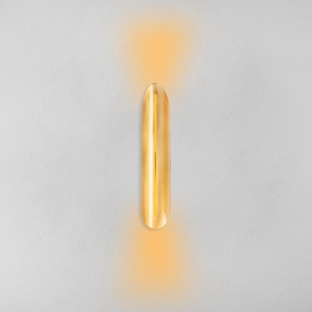 Emob Wandlamp Tatum - 8x13x40cm - Ijzer - Goud