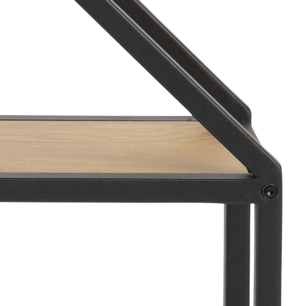 Emob Wandrek Dover 77x20x77 Cm - Wilde Eik/zwart