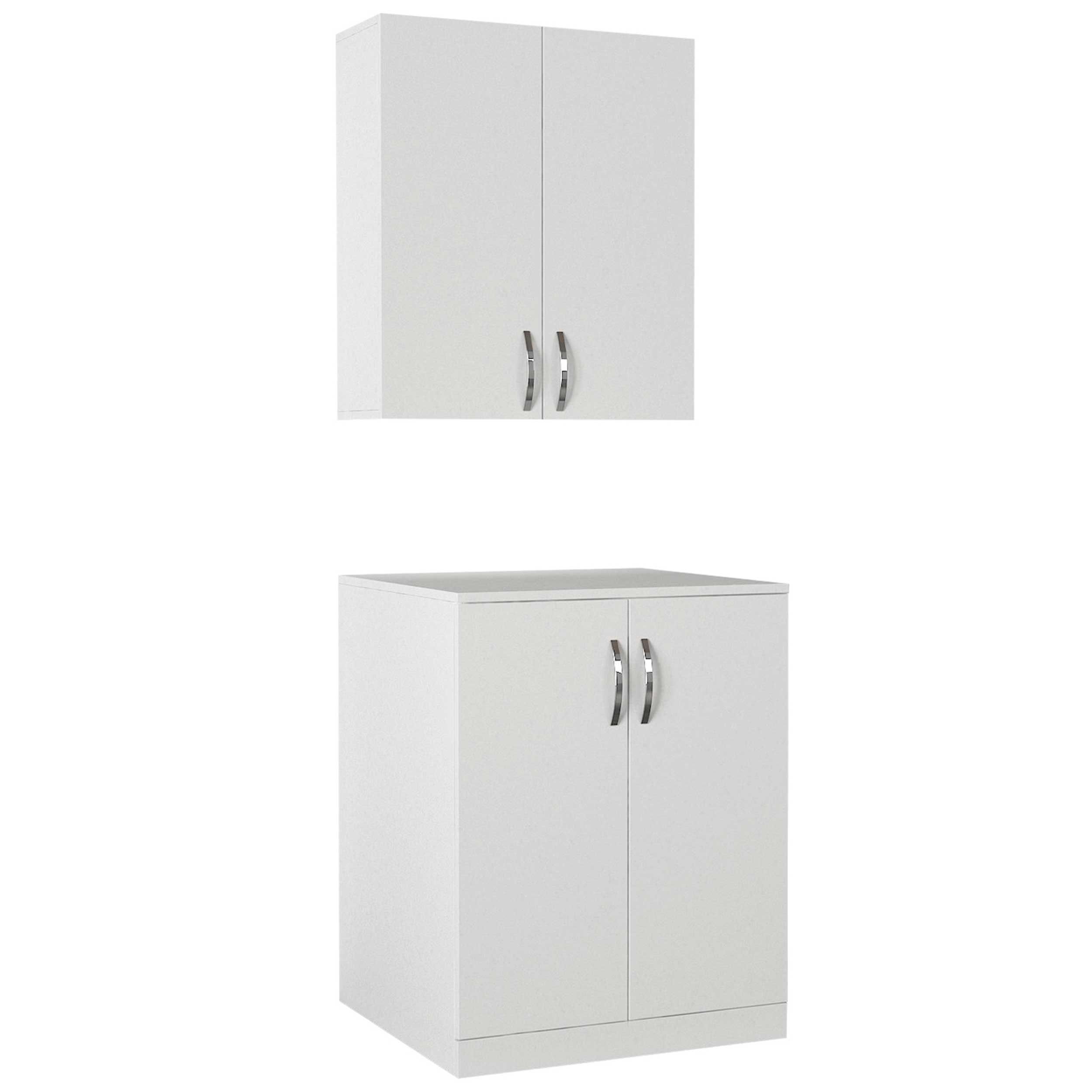 Emob Wasmachinekast Benito - 70x67x90cm - Wit