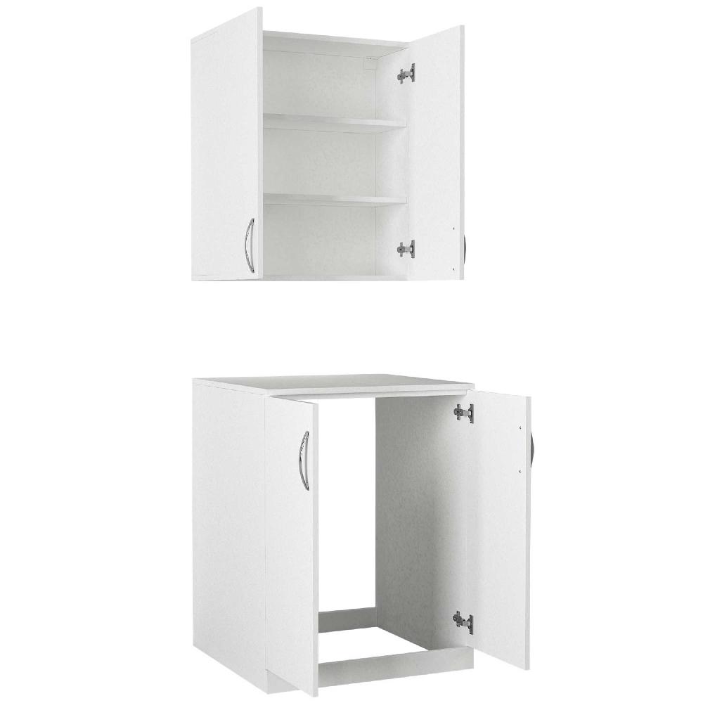 Emob Wasmachinekast Benito - 70x67x90cm - Wit