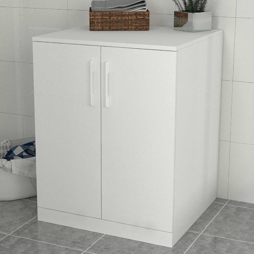 emob Wasmachinekast Brisa - 70x67x90cm - 2 deuren - wit