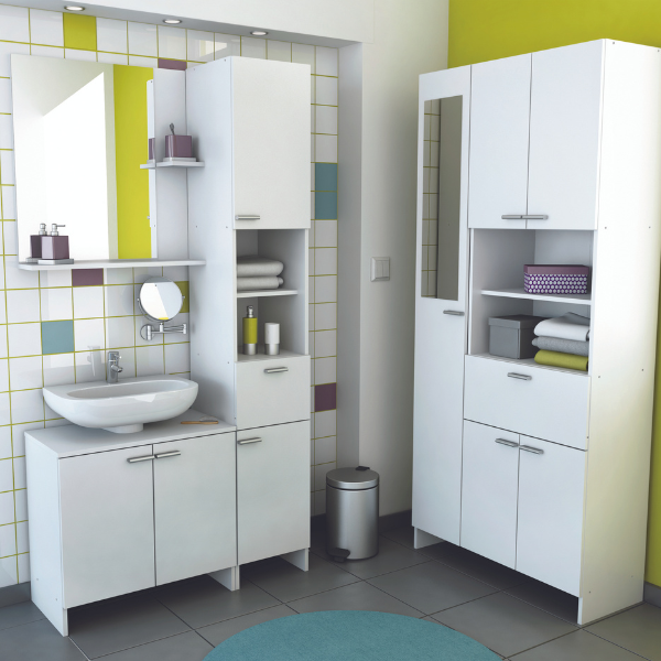 Emob Wastafelonderkast Febe Met 2 Deuren - Wit