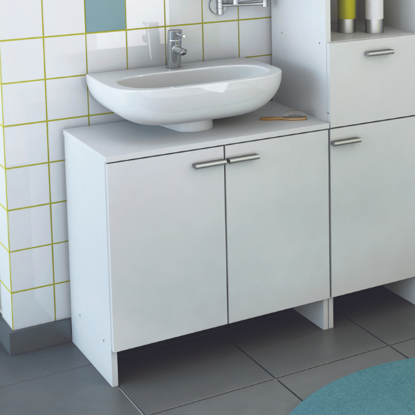 emob Wastafelonderkast Febe met 2 deuren - wit