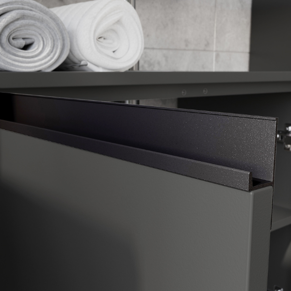 Emob Wastafelonderkast Lamon - 2 Deuren - Antraciet