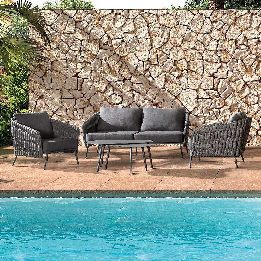 Emob Fauteuil Voor Buiten Gabon - Antraciet/donkergrijs