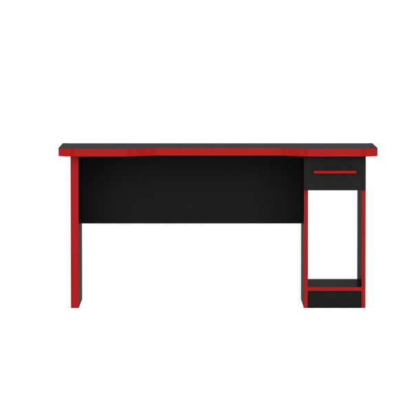 Emob Gamingbureau Met Opslagruimte Gunnar - 60x150x76 Cm - MDF/zwart